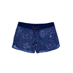 Patagonia Wavefarer Swim Shorts Women's Size 6‎ Blue Boho Print Boardshorts